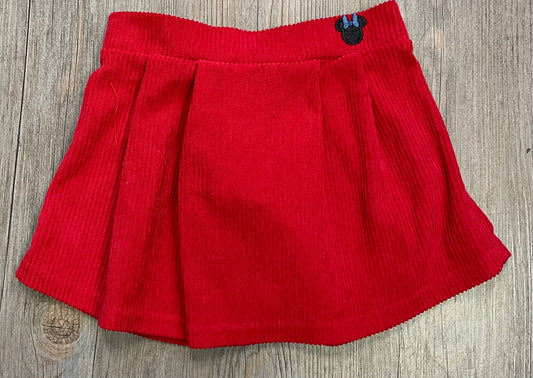 Red  Minnie Corduroy Skirt, 3Y