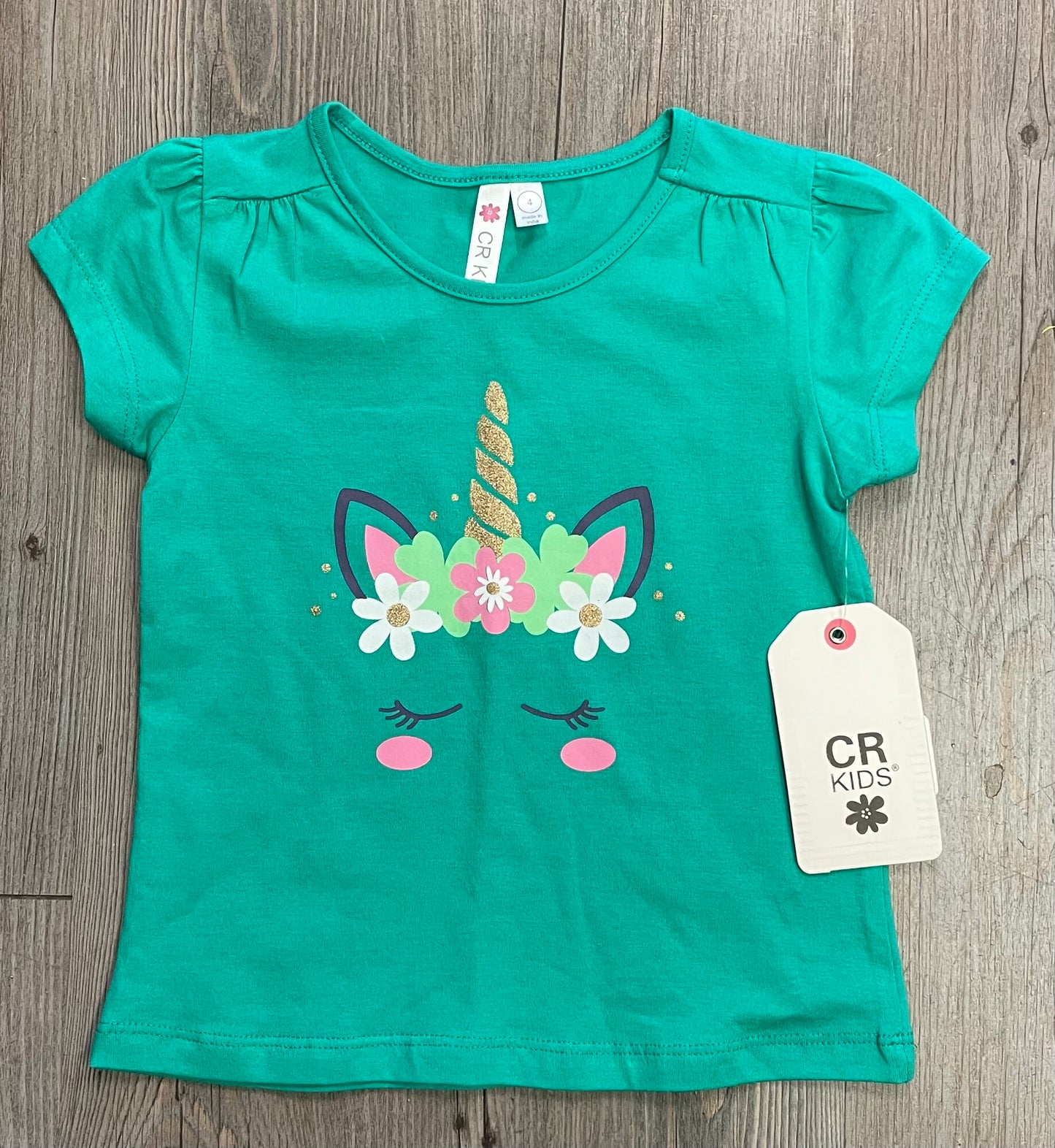 Green  CR Kids Tee, 4Y