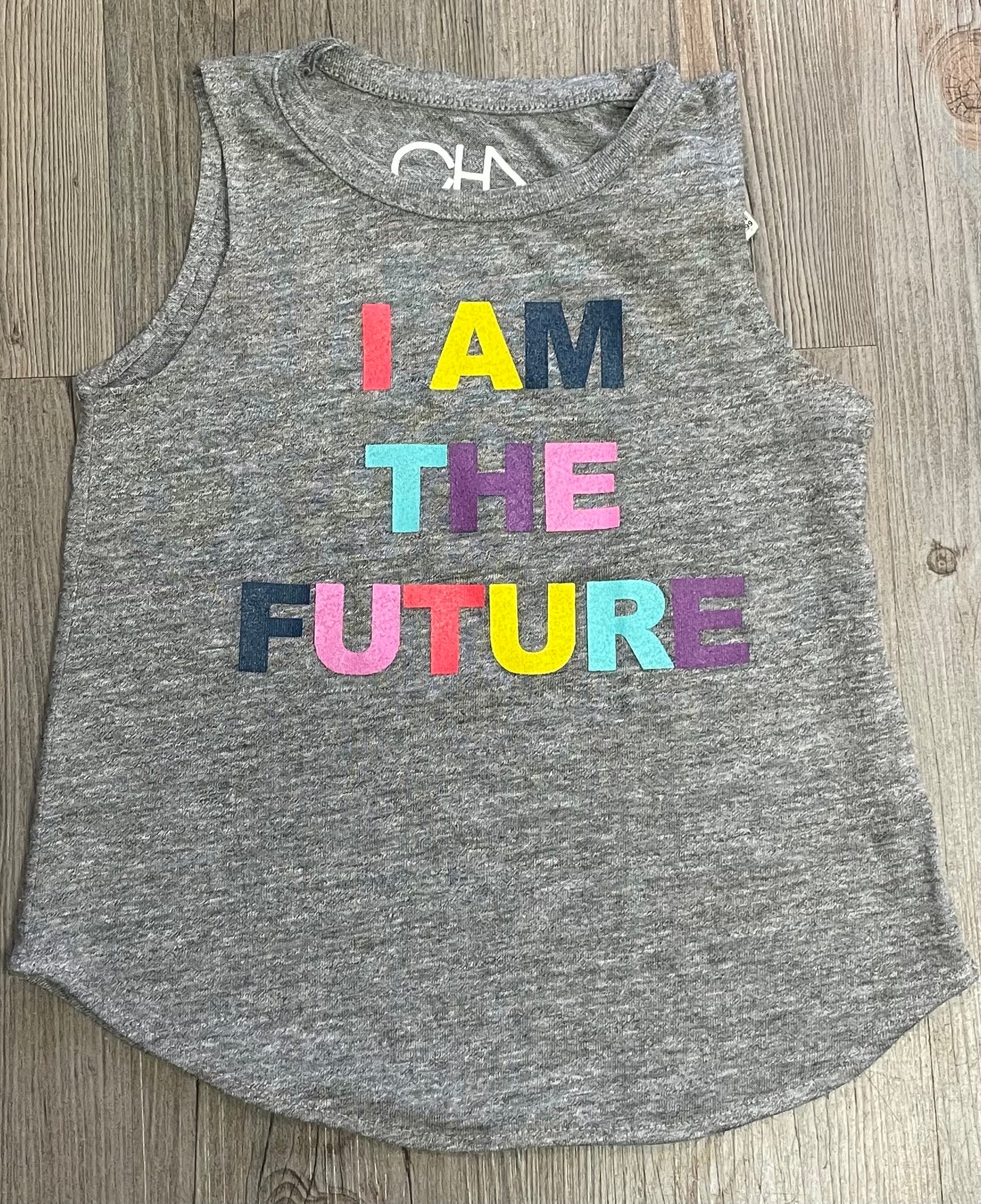 Grey  Chaser Tank Top, 6Y