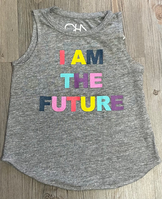 Grey  Chaser Tank Top, 6Y