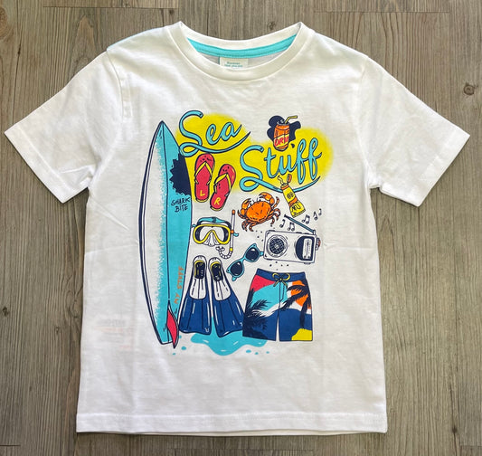 White  Boboli Tee - 836108, 4Y