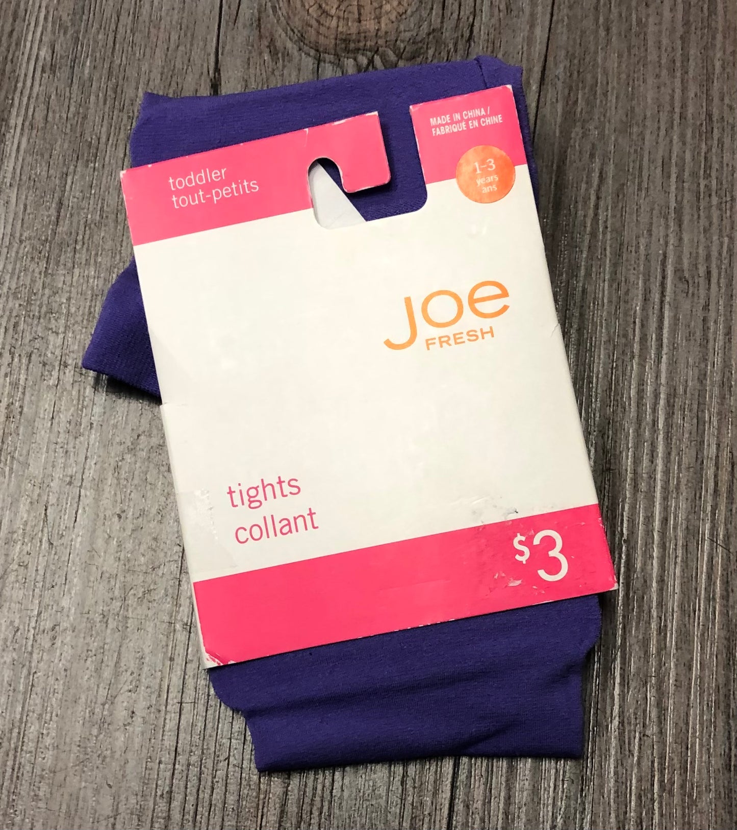 Purple  Joe Fresh Tights, 1-3Y