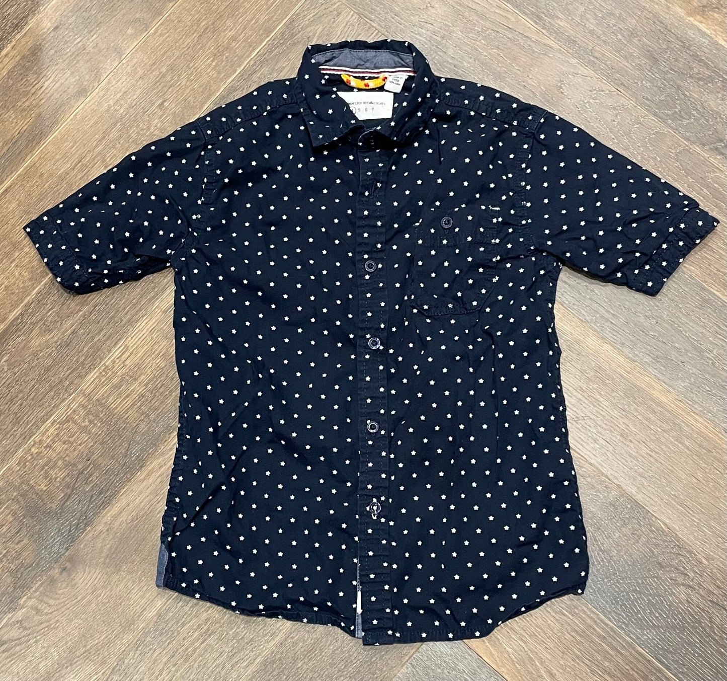Navy  Paper Denim & Cloth Shirt, 4Y