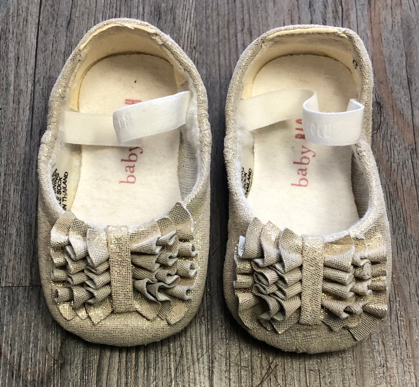 Gold  Baby Bloch Shoes, 0-3M