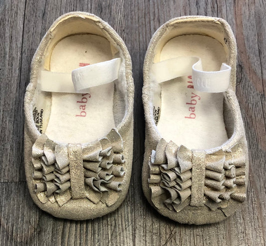 Gold  Baby Bloch Shoes, 0-3M