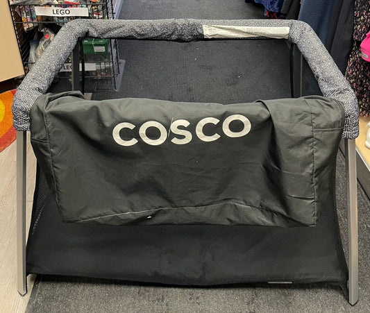 Black  Cosco Easy Go Play Yard, Pre-owned