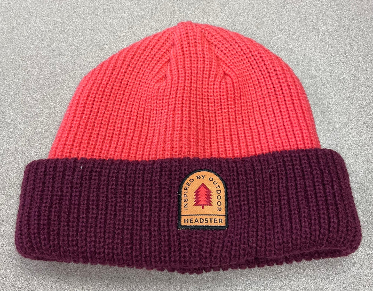 Coral  Headster Knit Beanie Hat, 6-8Y