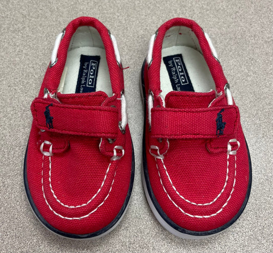 Red  Polo Ralph Lauren Sneaker, 3T