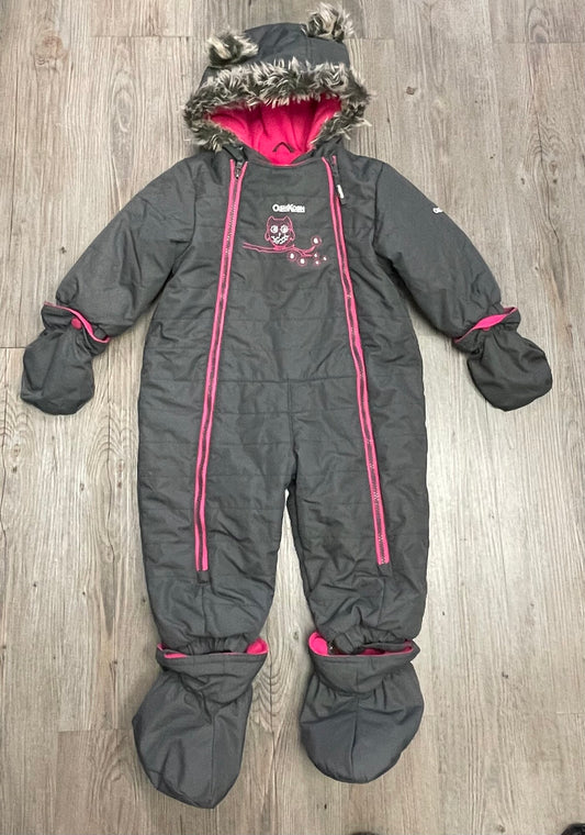 Grey  Oshkosh Snowsuit, 18M