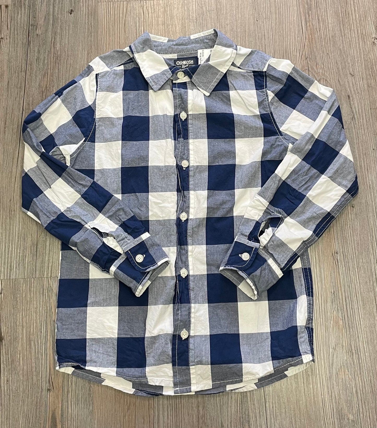 Blue  Oshkosh Shirt LS, 10Y