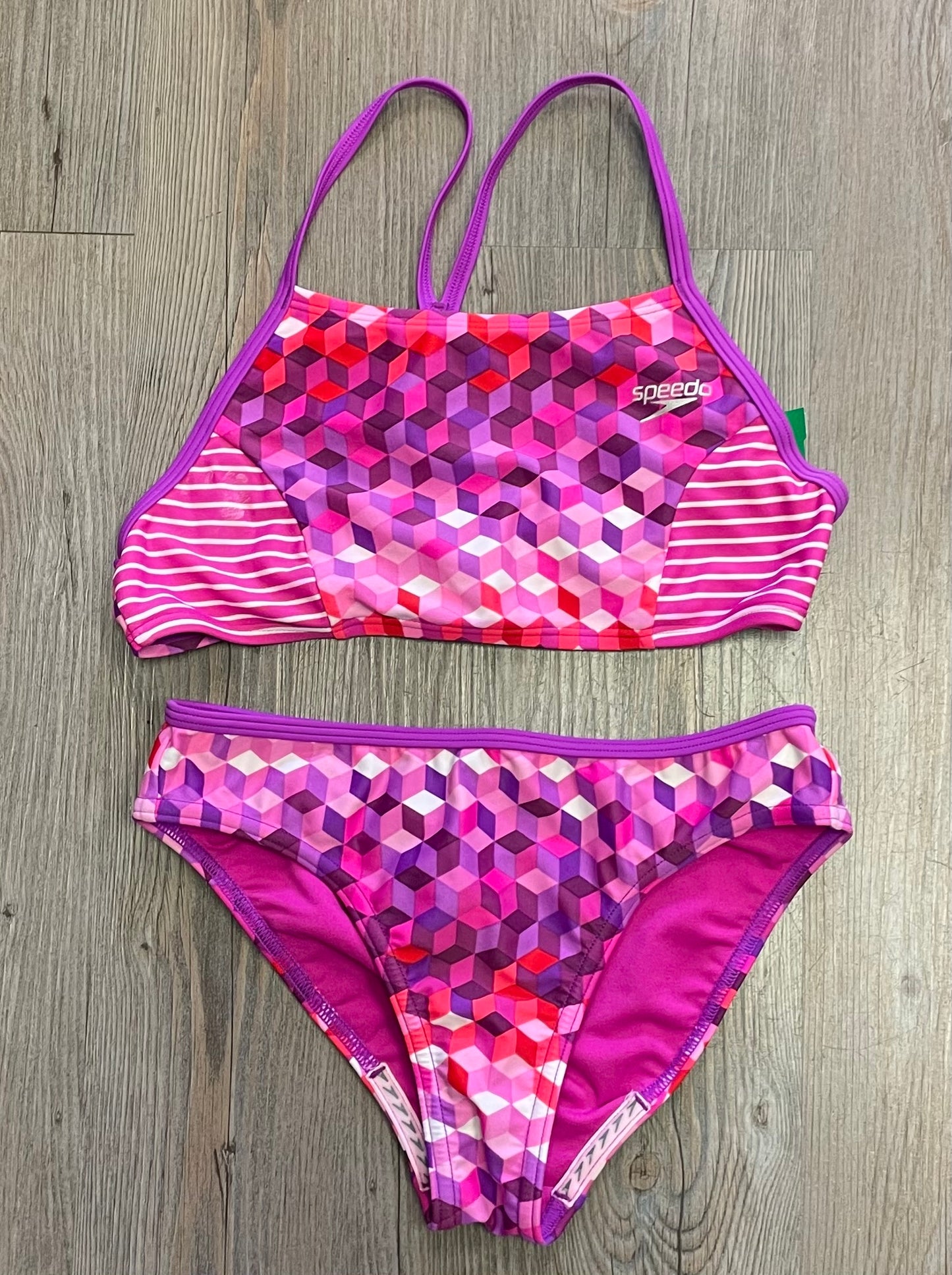 Pink  Speedo Bathing Suit 2pc, 12Y