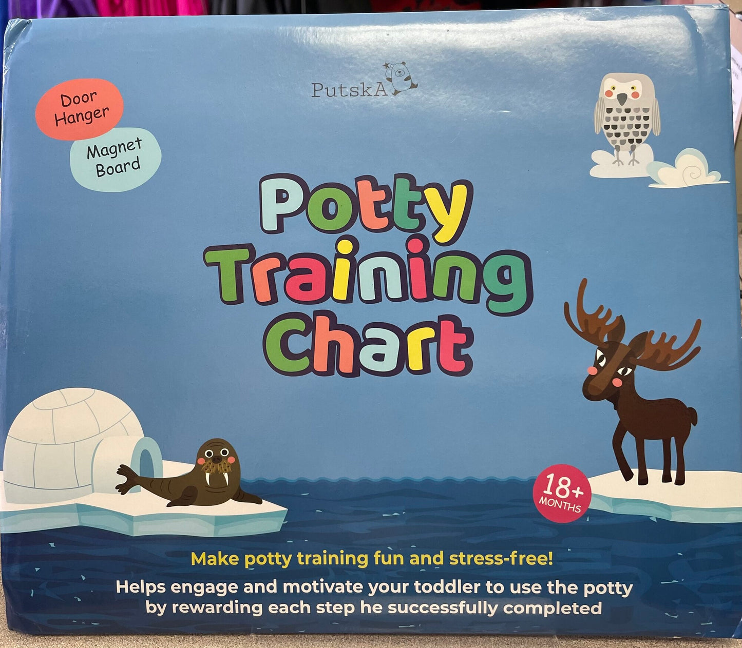 Multi  Potty Training Chart, 18M+