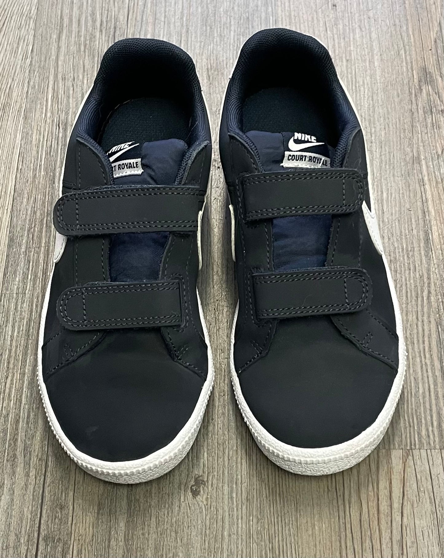 Navy  Nike Velcro Shoes, 1Y