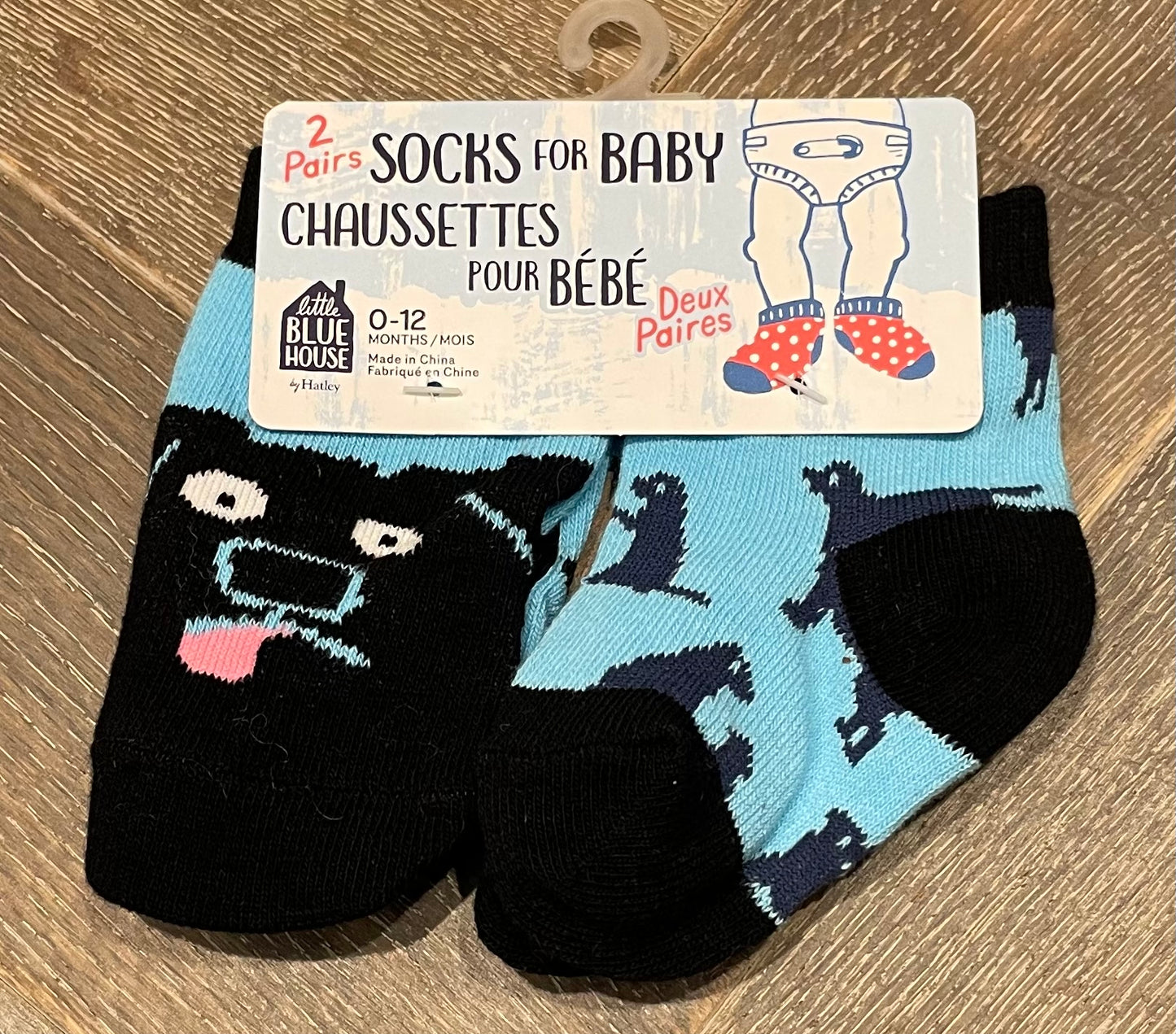 Blue  Baby Socks - NEW, 0-12M