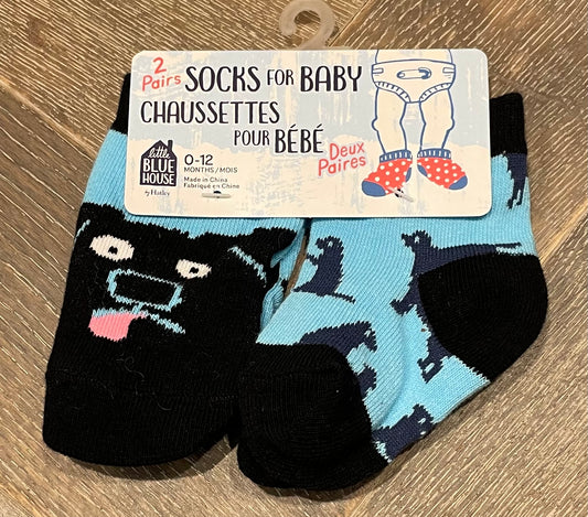 Blue  Baby Socks - NEW, 0-12M