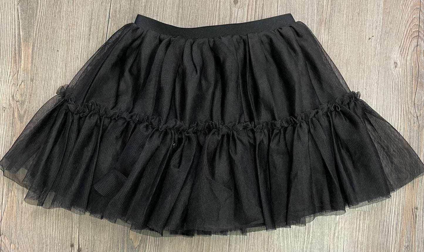 Black  Old Nay Lined Skirt, 4Y