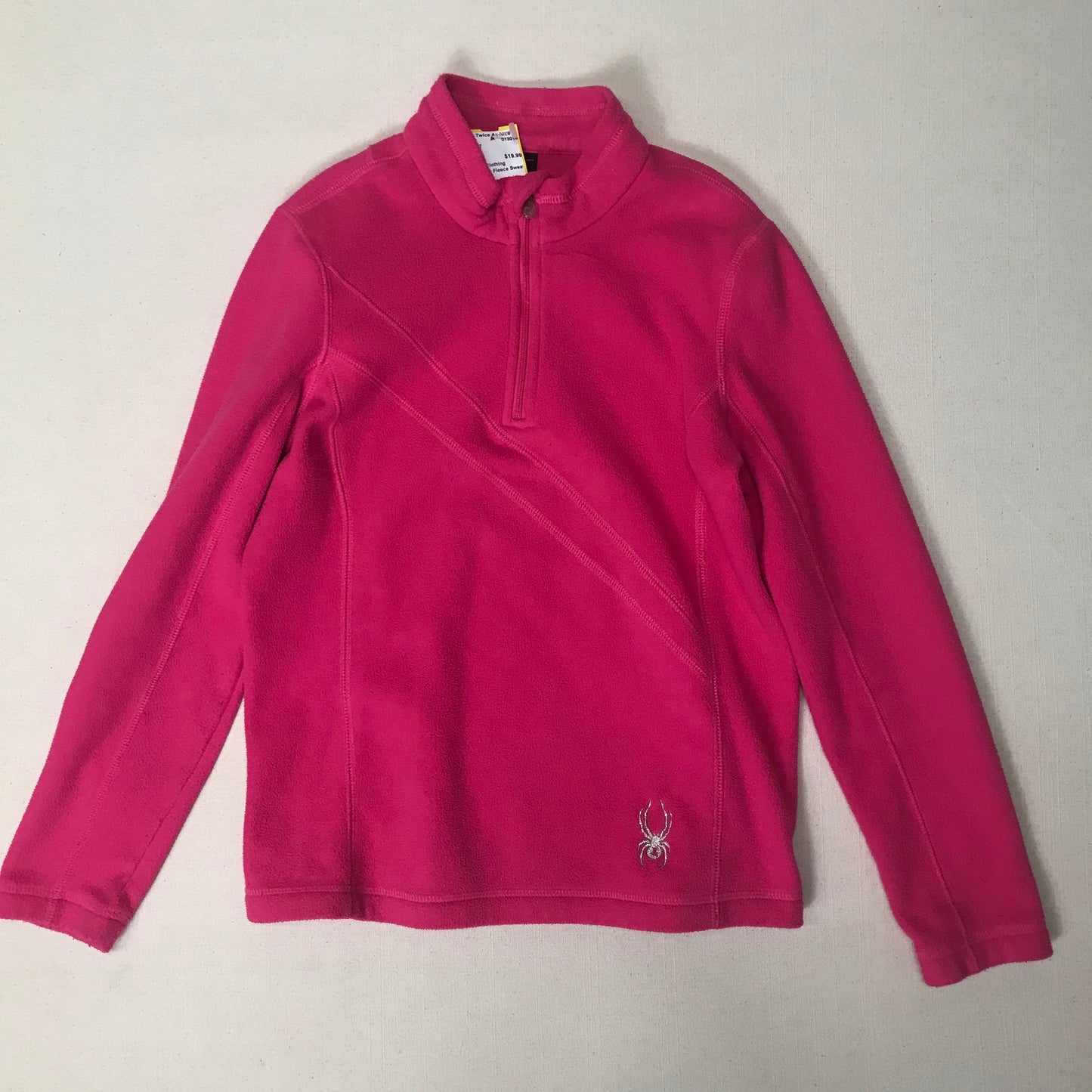 Pink  Spyder Fleece Sweater, 10-12Y