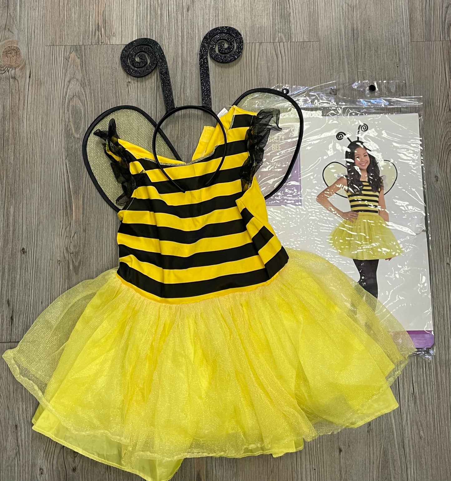 Yellow  Buzzy Bee Costume, 4-6Y