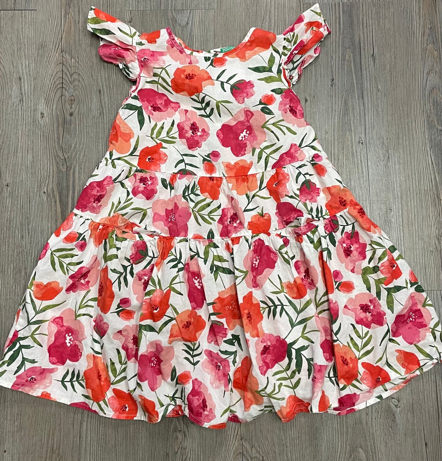 Floral  UCBenetton Dress, 6-7Y