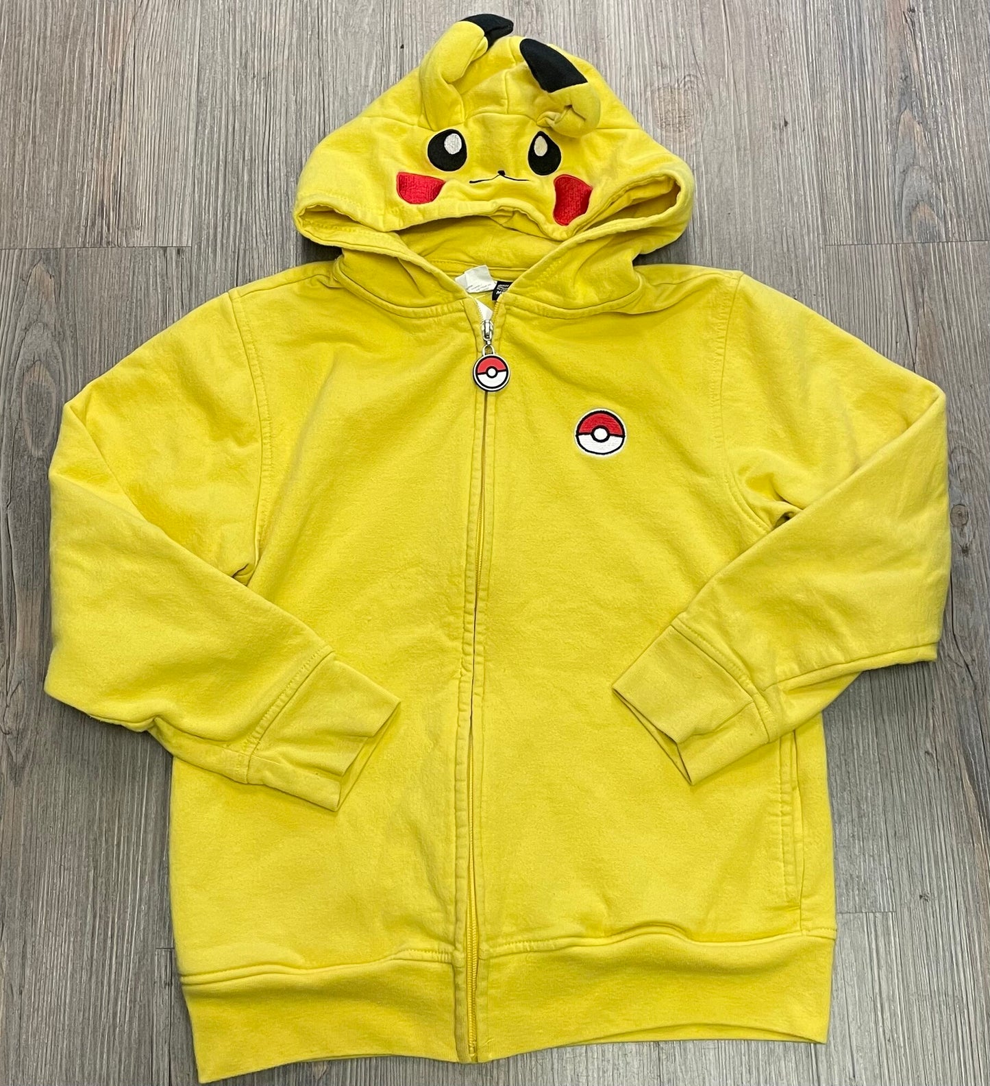 Yellow  Pokemon Zip Hoodie, 9-10Y