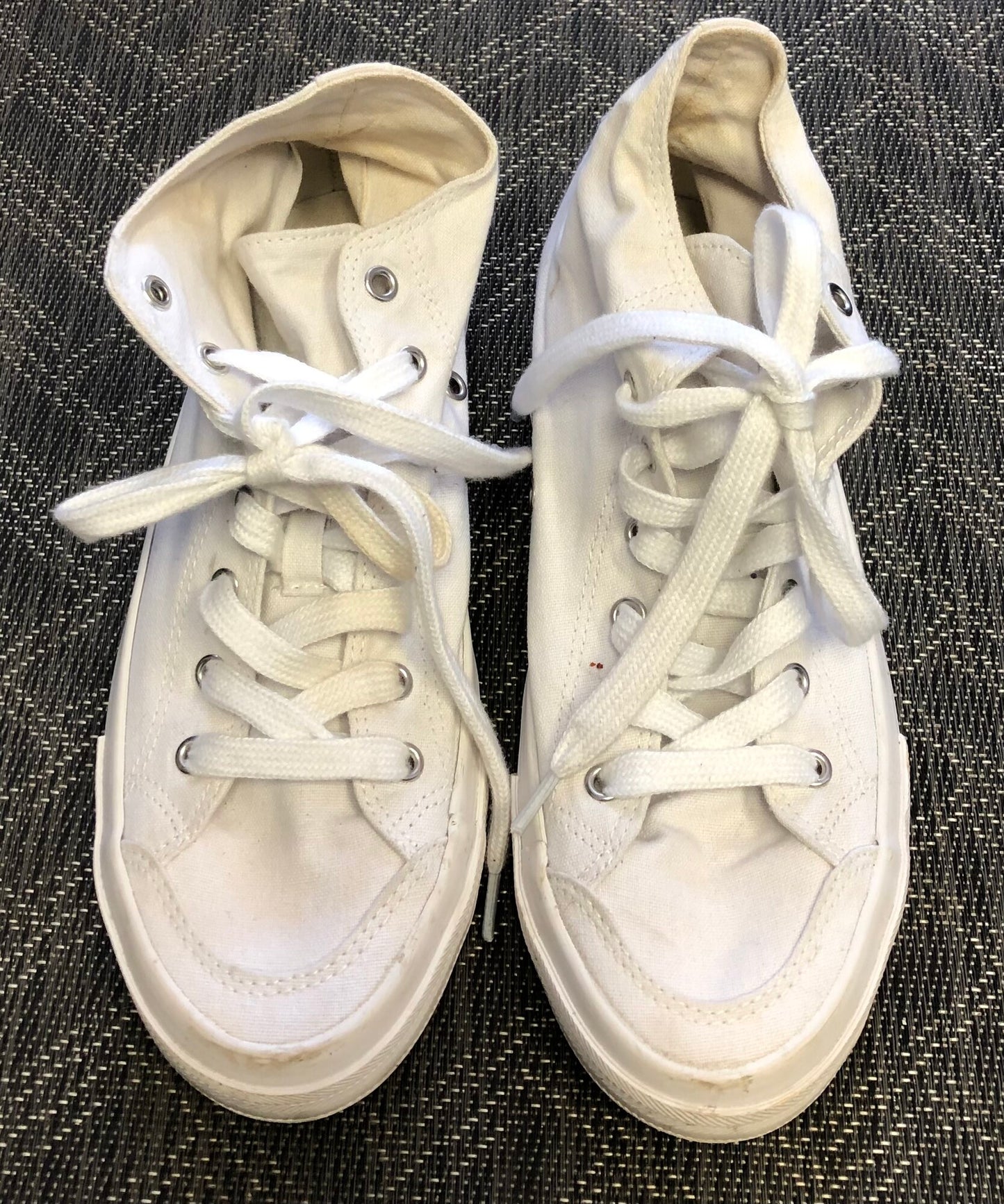 White  H&M Lace Up Shoes, 6Y