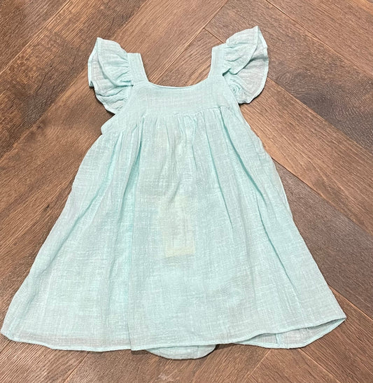 Aqua  Vignette Shelby Dress, 9-12M