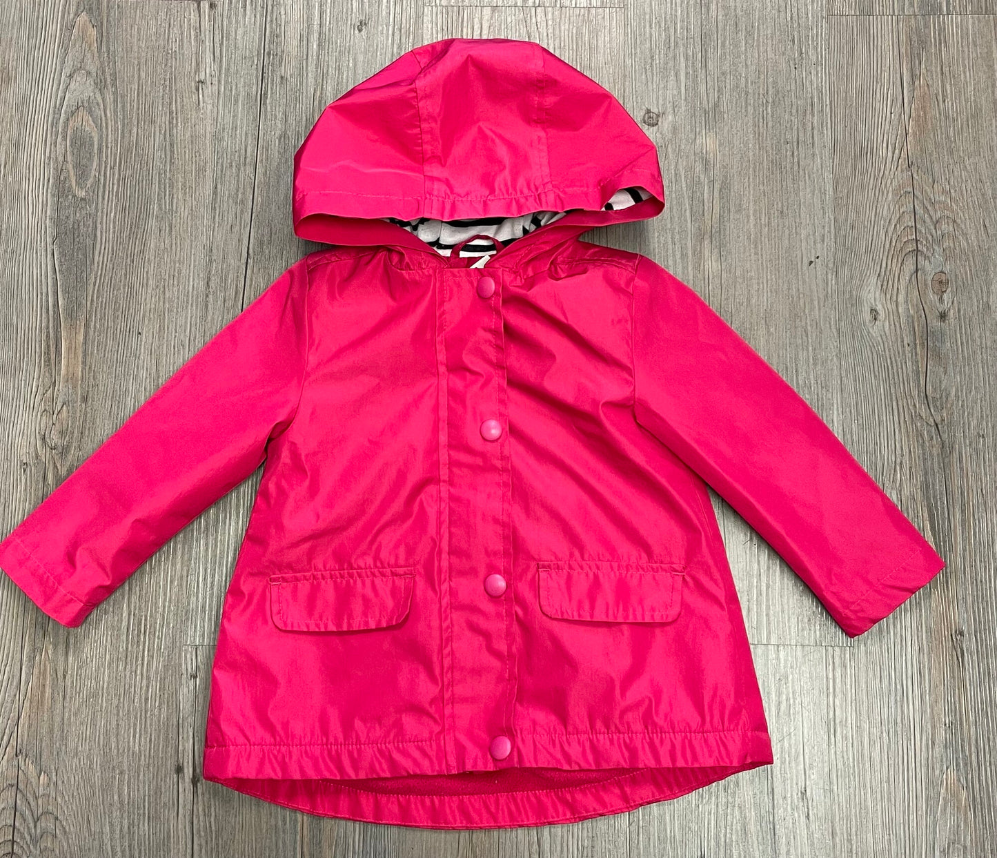 Fuchsia  Joe Fresh Lined Rain Jack, 12-18M