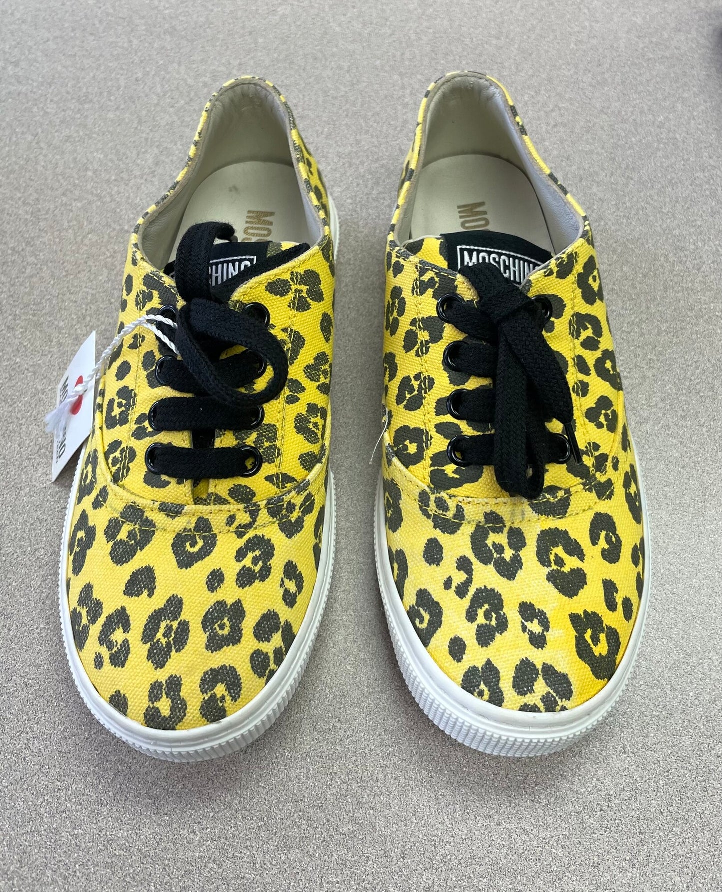 Yellow  Moschino Leopard Print Sh, 1Y