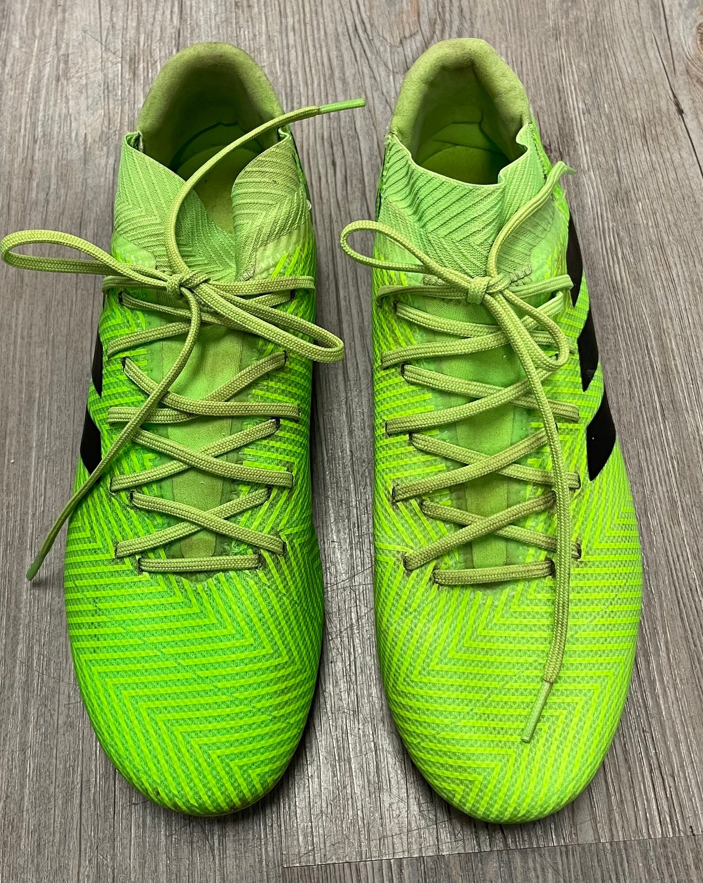 Lime  Adidas Messi Soccer Cleat, 7.5Y