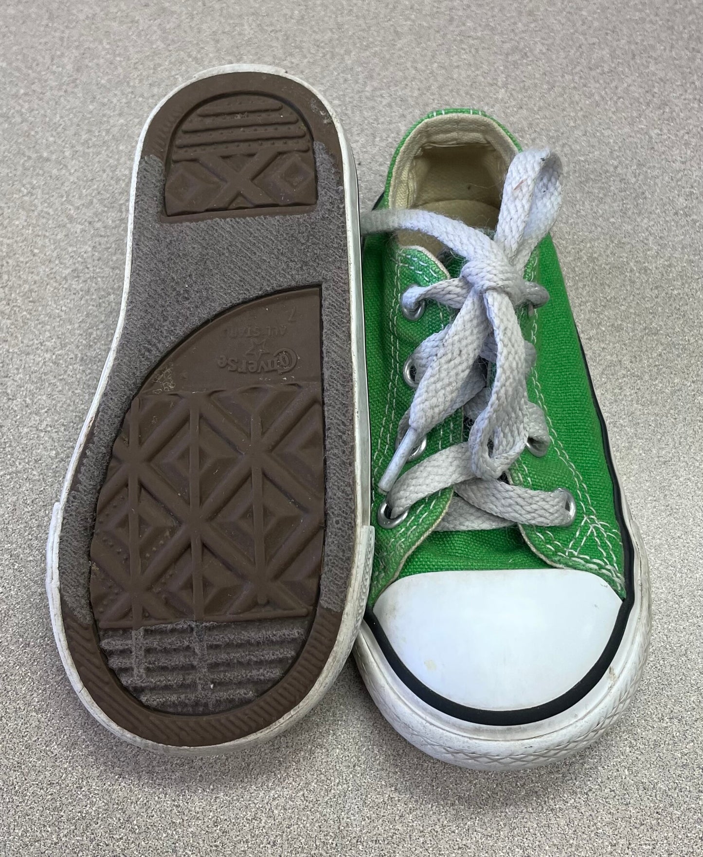 Green  Converse Lace Up Sneaker, 7T
