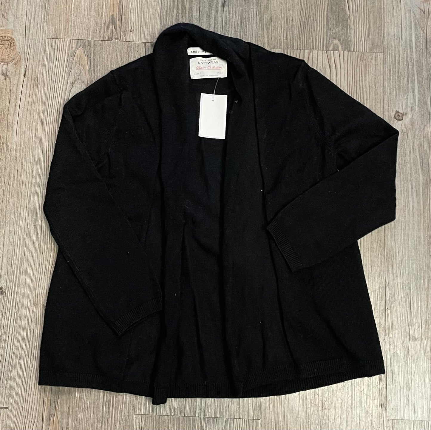 Black  Zara Knit Shrug, 7Y