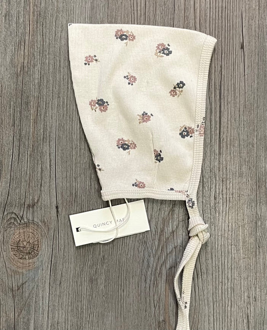 Natural  Quincy Mae Baby Bonnet, 3-6M