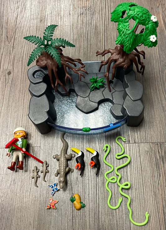 Multi  Playmobil Alligator Pool, 4+