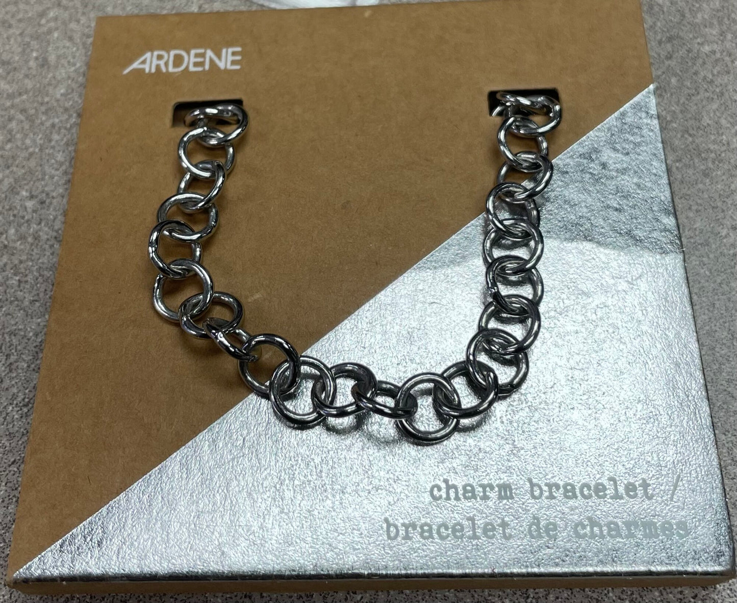 Silver  Charm Bracelet, NEW
