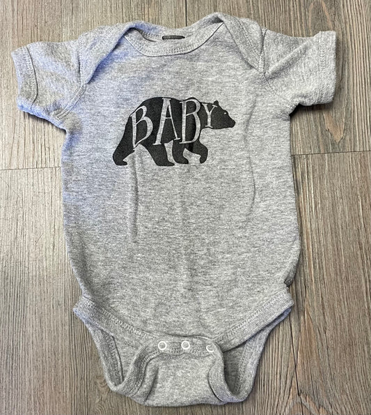 Grey  The Oysters Pearl Onesie, 6M