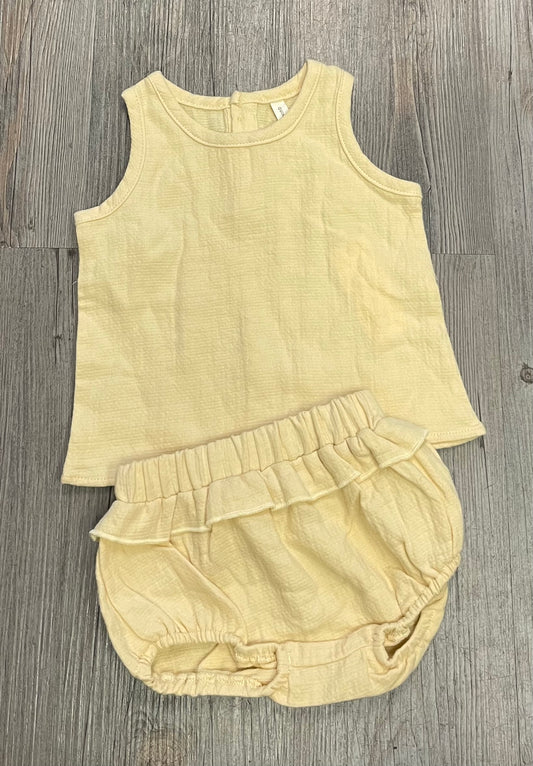Yellow  Quincy Mae Clothing Set, 3-6M