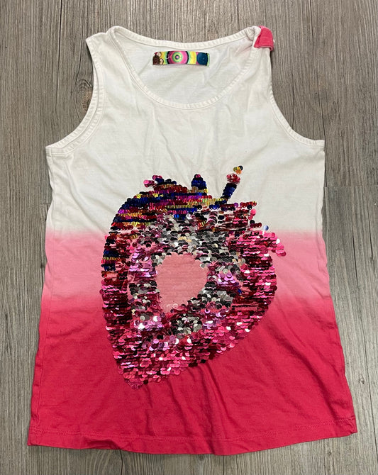 Pink  Desigual Sequins Tank, 12Y