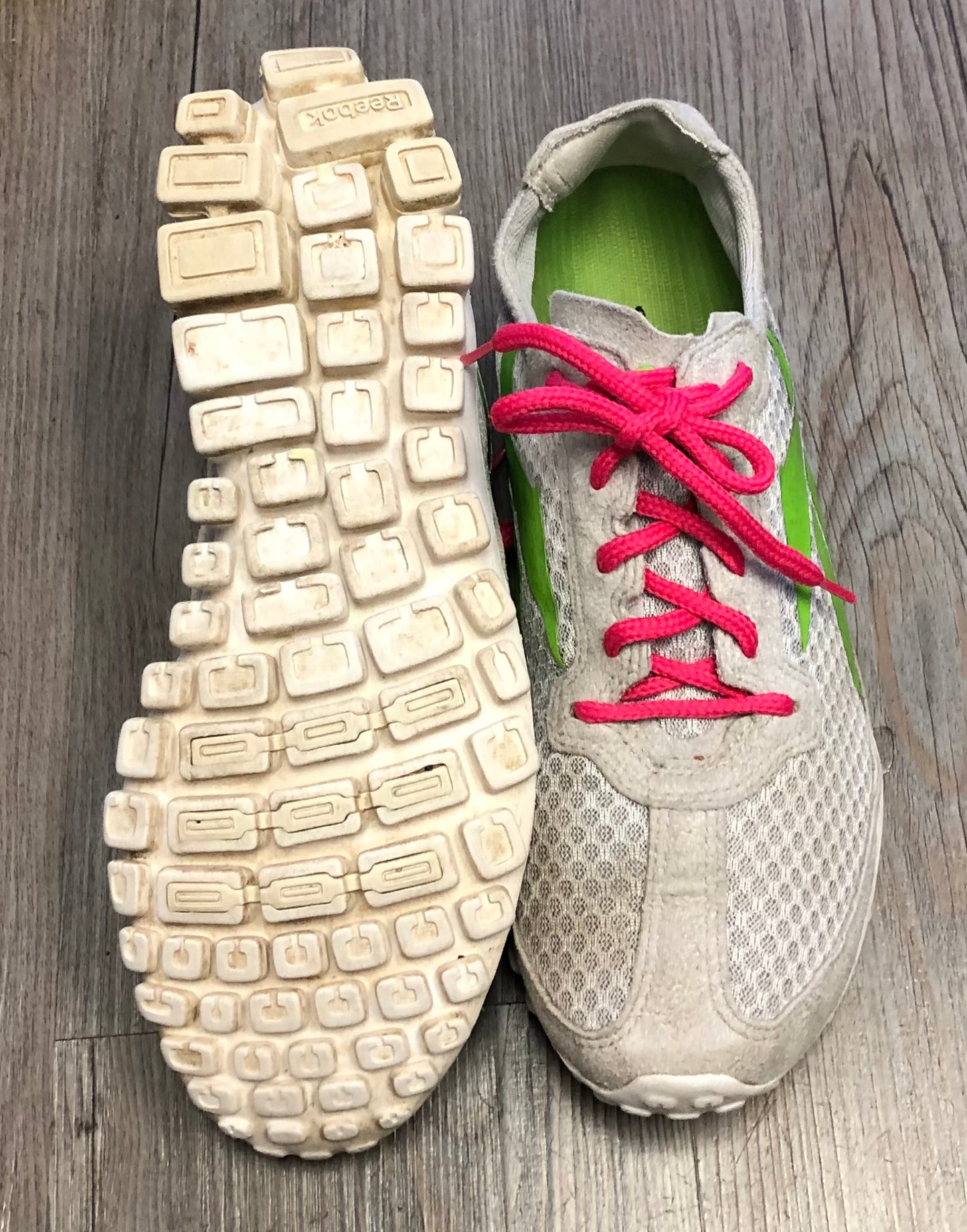 Grey  Reebok Shoes, 6.5Y