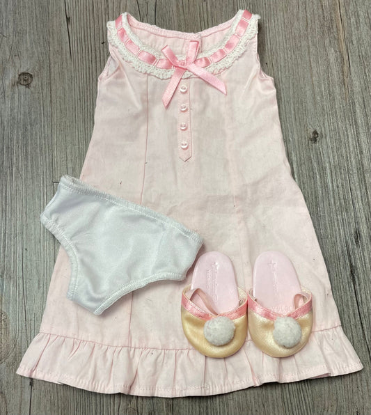 Pink  American Doll Dress Set, 18 Inch