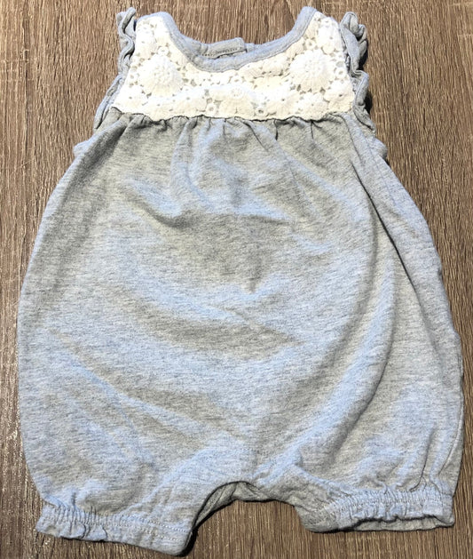 Grey  Bbaby Gap Onesie, 0-3M