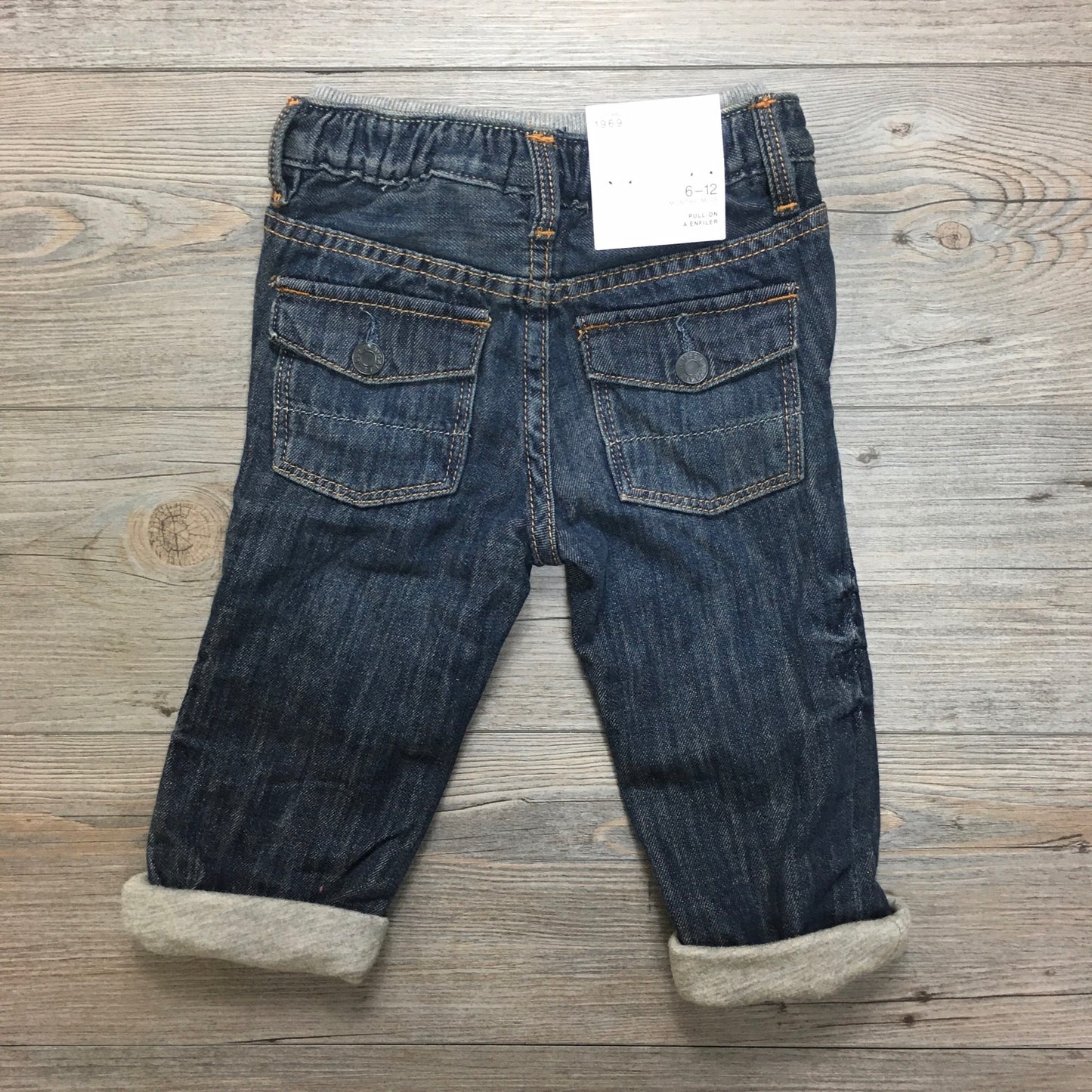 Blue  Gap Lined Jeans, 6-12M