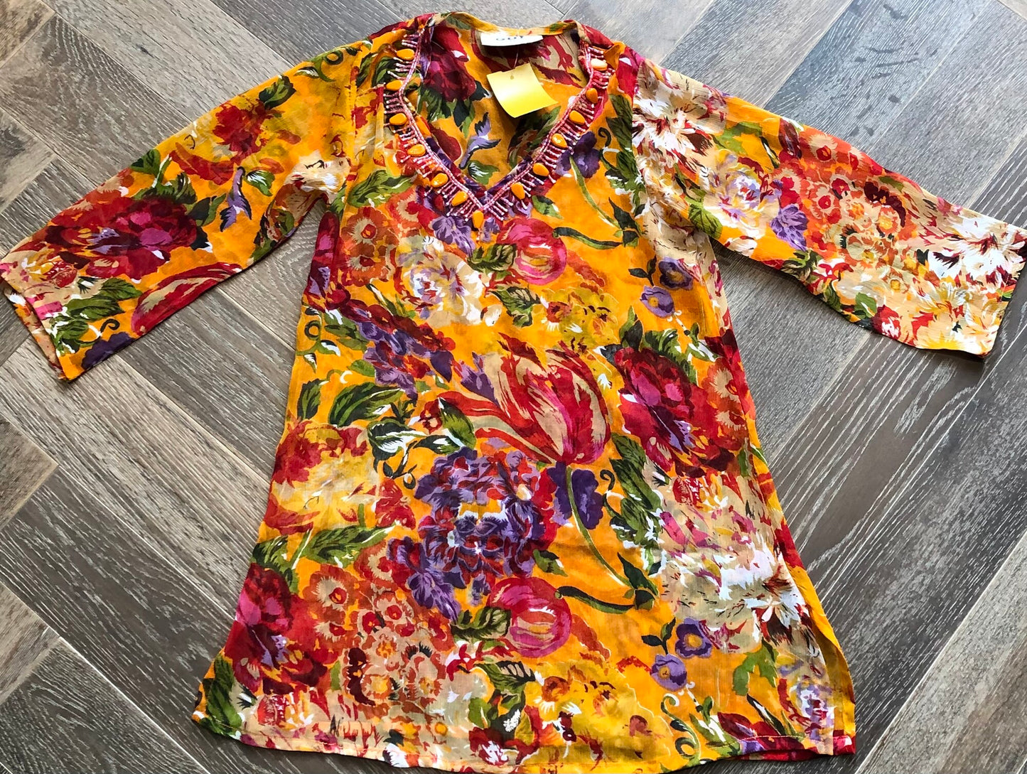 Floral  Gul Collection Cover Up, 4-5Y