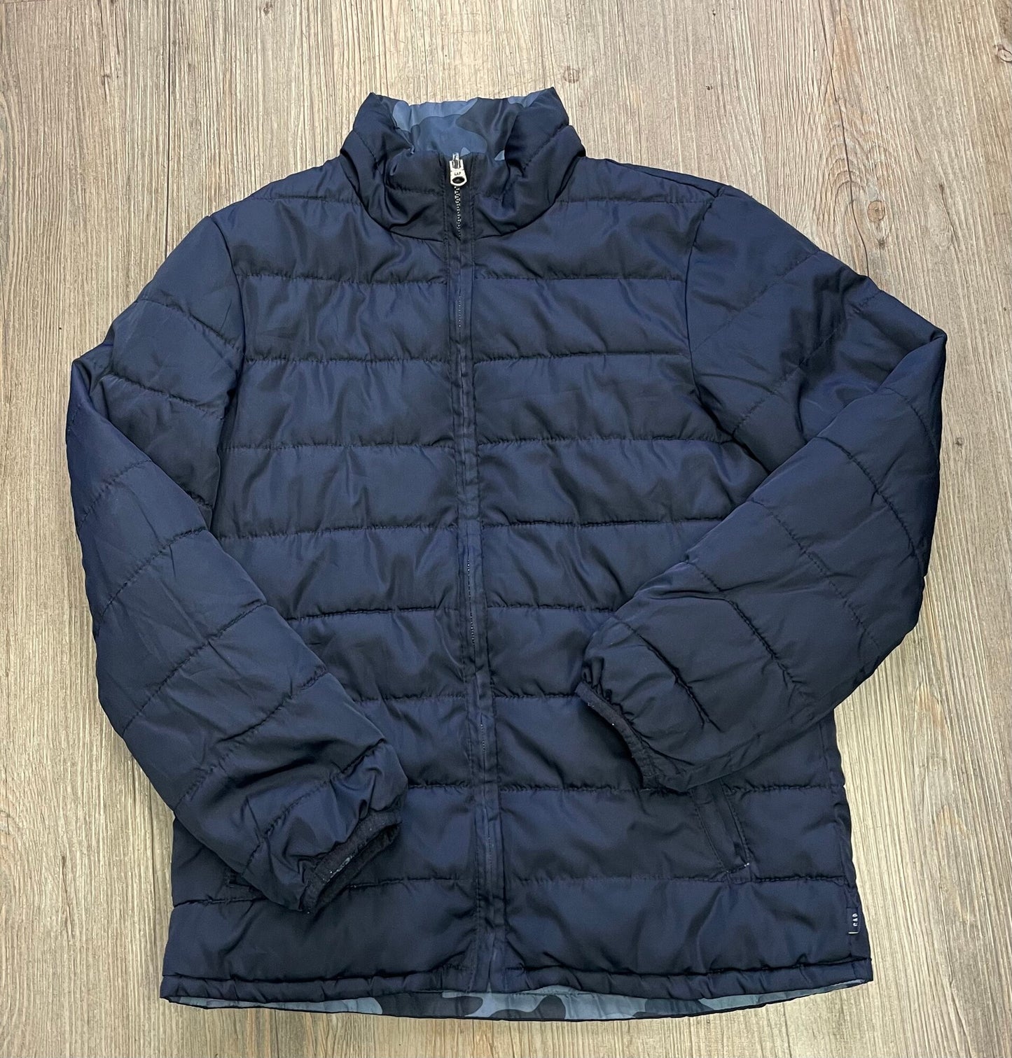 Navy  Gap Reversible Puffer Jac, 9-10Y