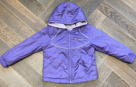 Purple  Columbia Reversible Jacke, 4-5Y