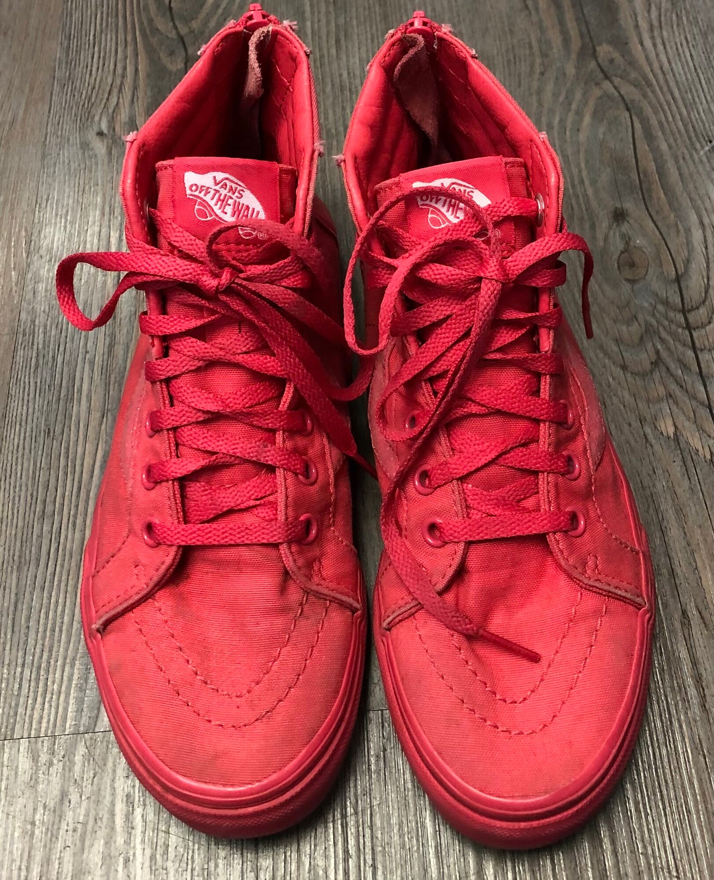 Coral  Vans Hightop Shoes, 3Y