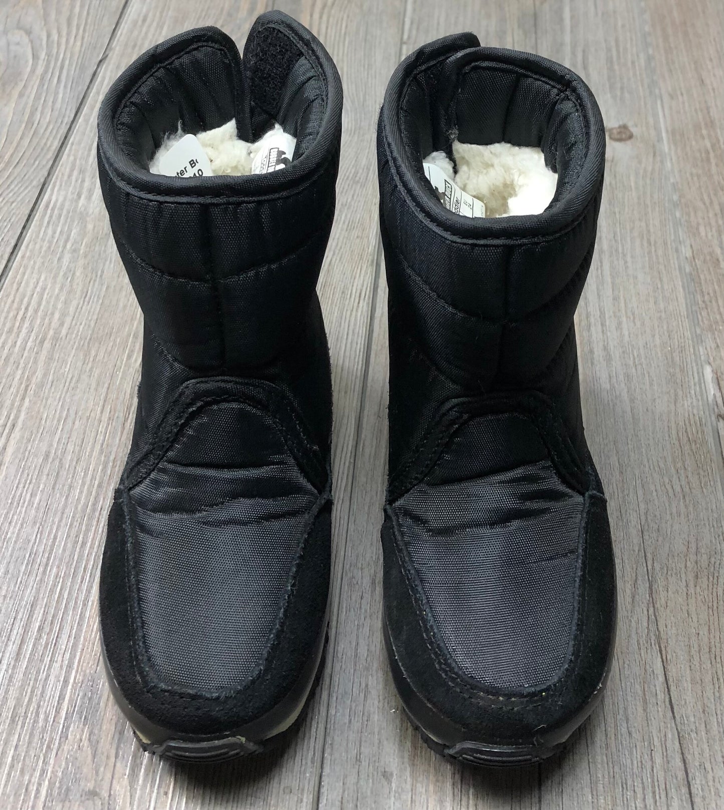 Black  Rubber Duck Winter Boots, 8T