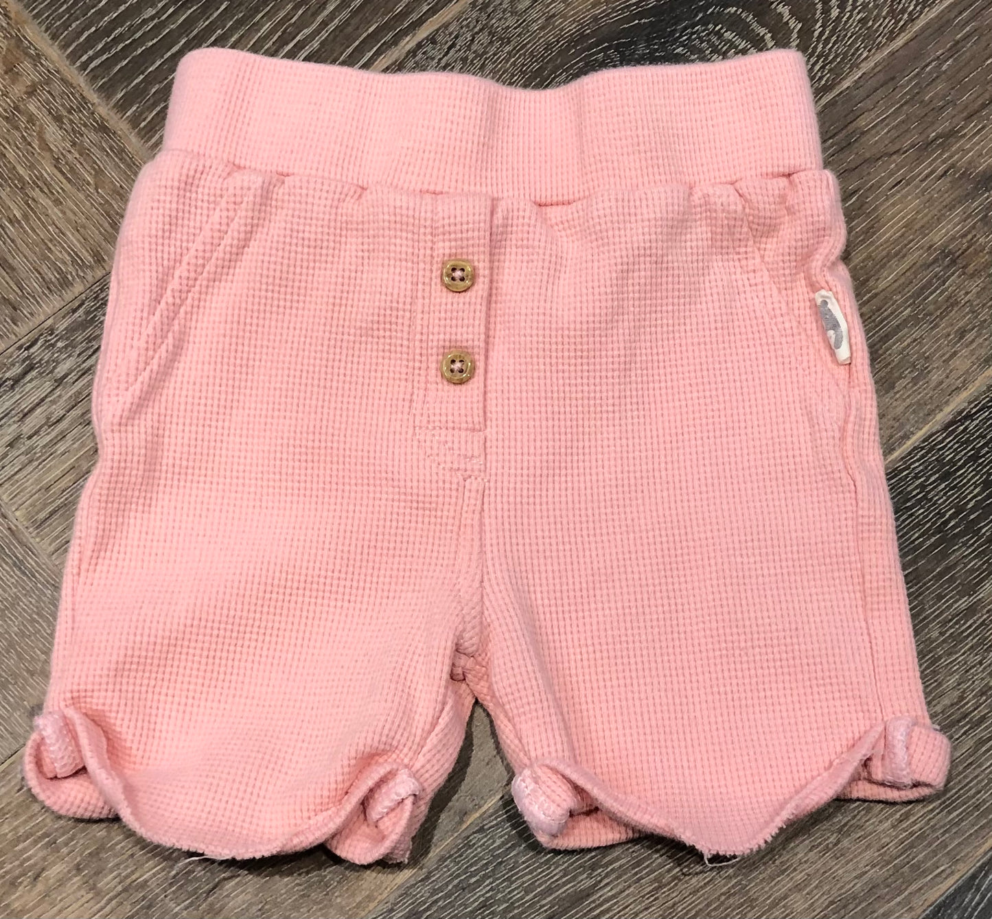 Pink  Rabbit + Bear Shorts, 3-6M