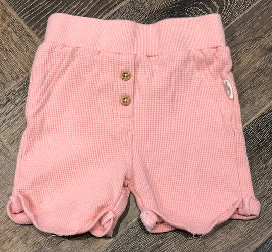 Pink  Rabbit + Bear Shorts, 3-6M