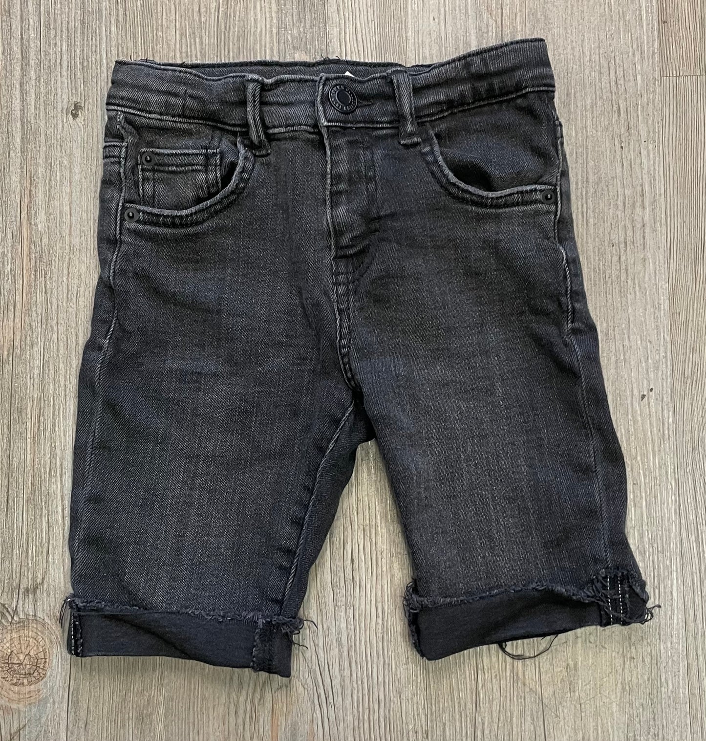 Black  Zara Denim Shorts, 7Y