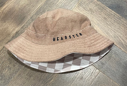 Brown  Headster Terry Bucket Hat, 49-52CM